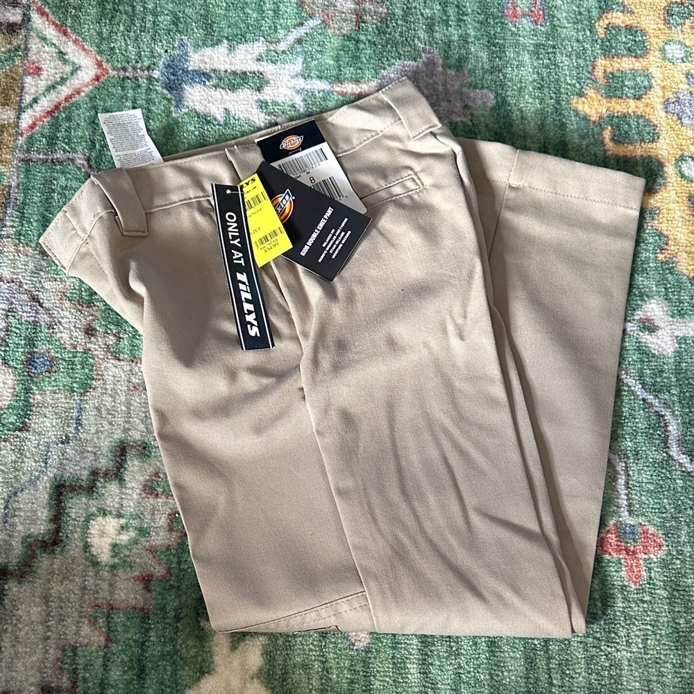 Boys Dickies kids double knee pant relaxed fit size 8 NWT